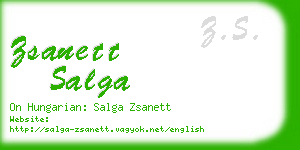 zsanett salga business card